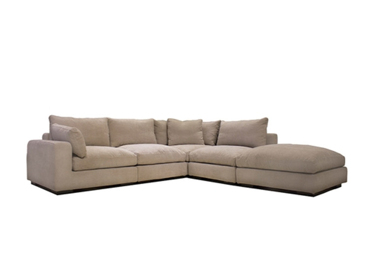 Mobital Onza Fabric LSF Sectional Oyster