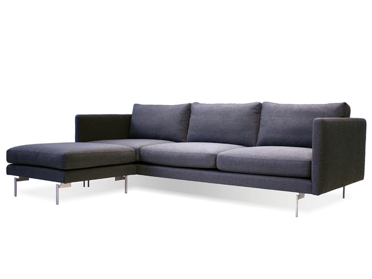 Mobital Taut Fabric Sectional Dark Grey