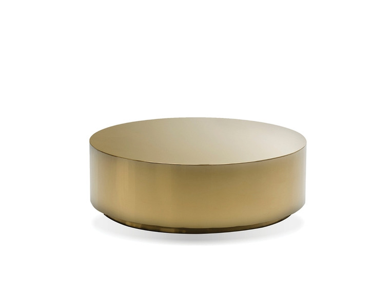Mobital Coffee Table Sphere Round, Polished Gold Stainless Steel