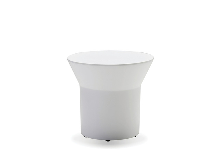 Mobital End Table Boracay White Solid Surface