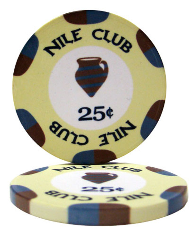 Nile Club 10 Gram Ceramic Poker Chip (25 Pack) CPNI*25 By Brybelly
