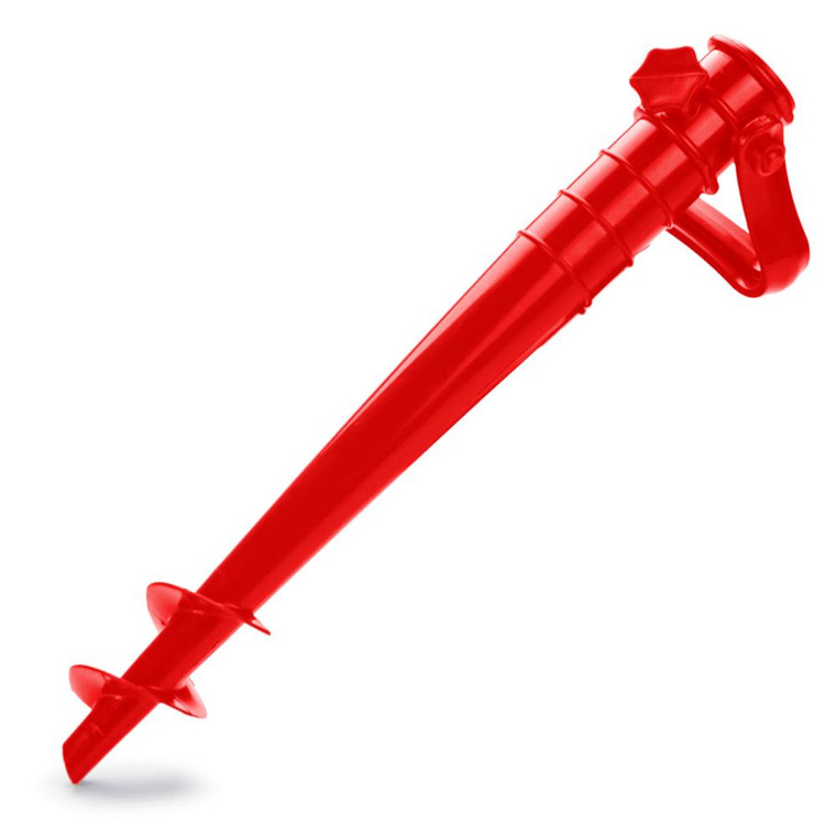 Plastic Beach Umbrella Sand Anchor, Red SBUM-303 By Brybelly