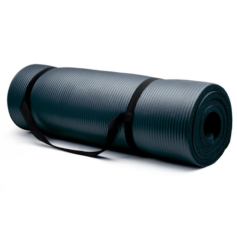 Extra Thick (3/4In) Yoga Mat - Black SYOG-001 By Brybelly