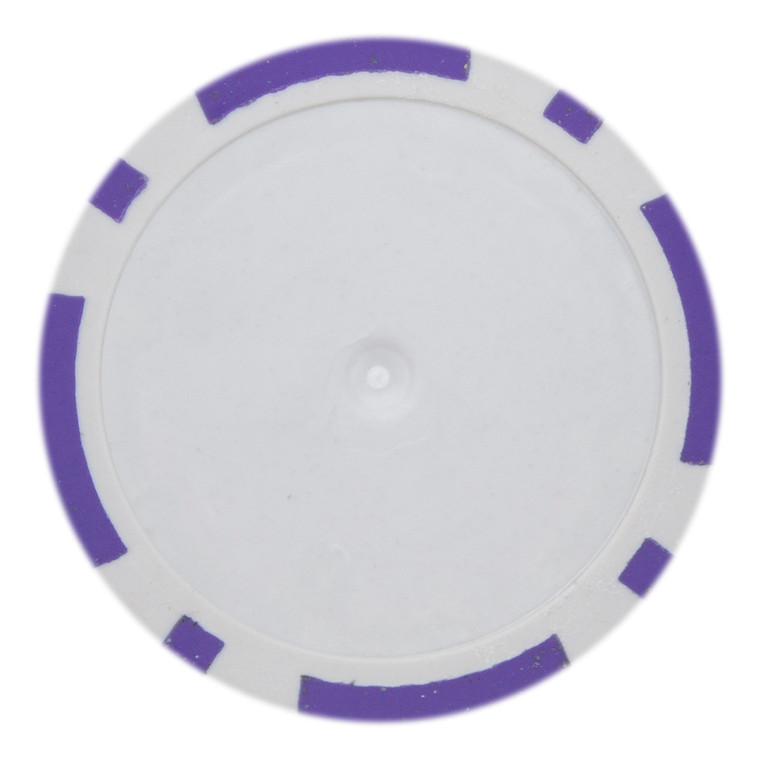 Roll Of 25 - Purple Blank Poker Chips - 14 Gram CPBL14-PURPLE*25 By Brybelly