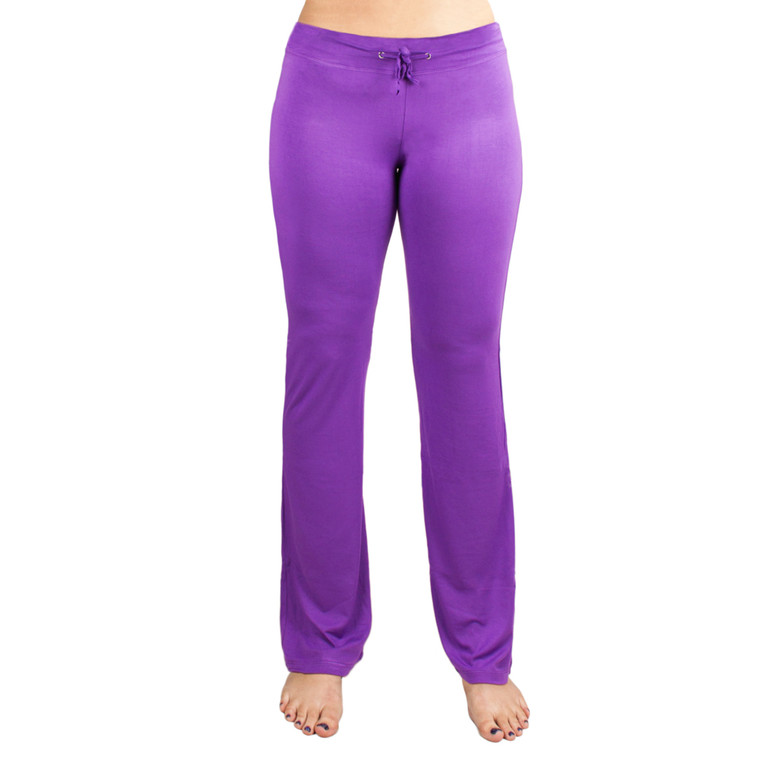 Medium Purple Relaxed Fit Yoga Pants SYOG-802 By Brybelly