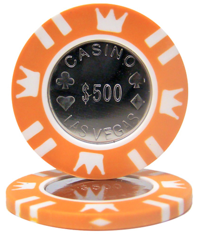 Roll Of 25 - Coin Inlay 15 Gram - $500 Chip CPCI-$500*25 By Brybelly