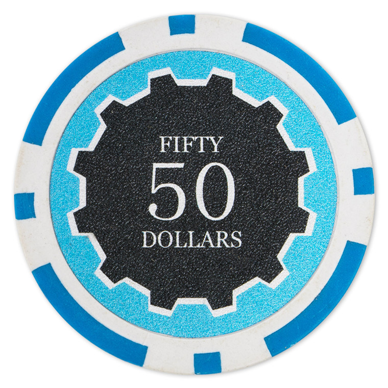 Roll Of 25 - Eclipse 14 Gram Poker Chips - $50 CPEC-$50*25 By Brybelly