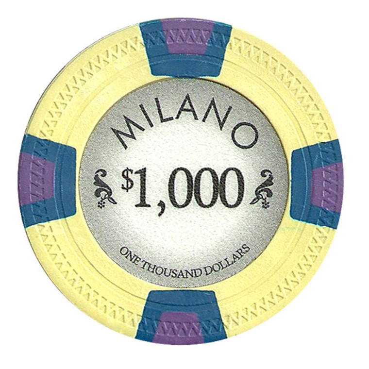 Roll Of 25 - Milano 10 Gram Clay - $1000 CPML-$1000*25 By Brybelly