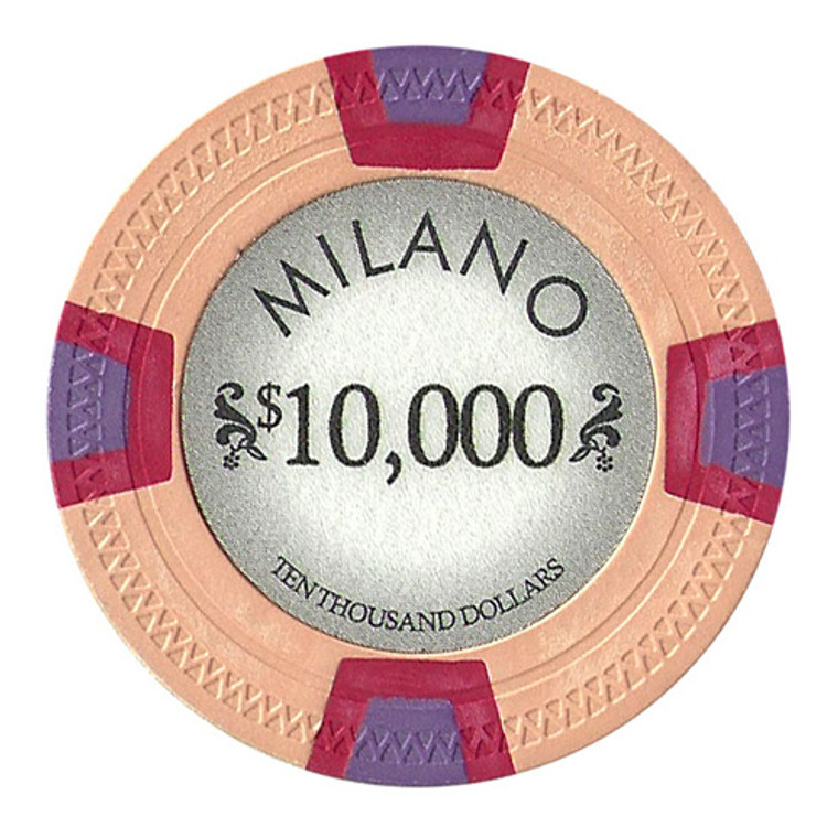 Roll Of 25 - Milano 10 Gram Clay - $10000 CPML-$10000*25 By Brybelly