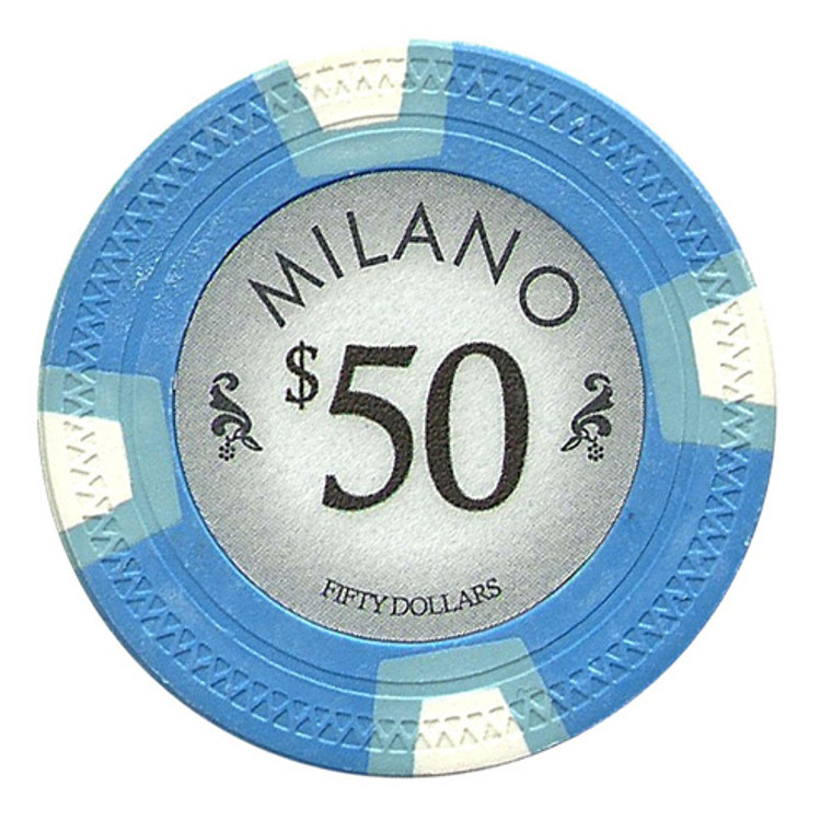 Roll Of 25 - Milano 10 Gram Clay - $50 CPML-$50*25 By Brybelly