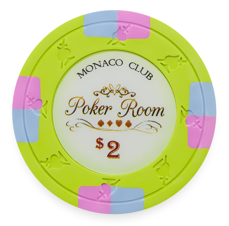 Monaco Club 13.5 Gram, $2, Roll Of 25 CPMO-$2*25 By Brybelly