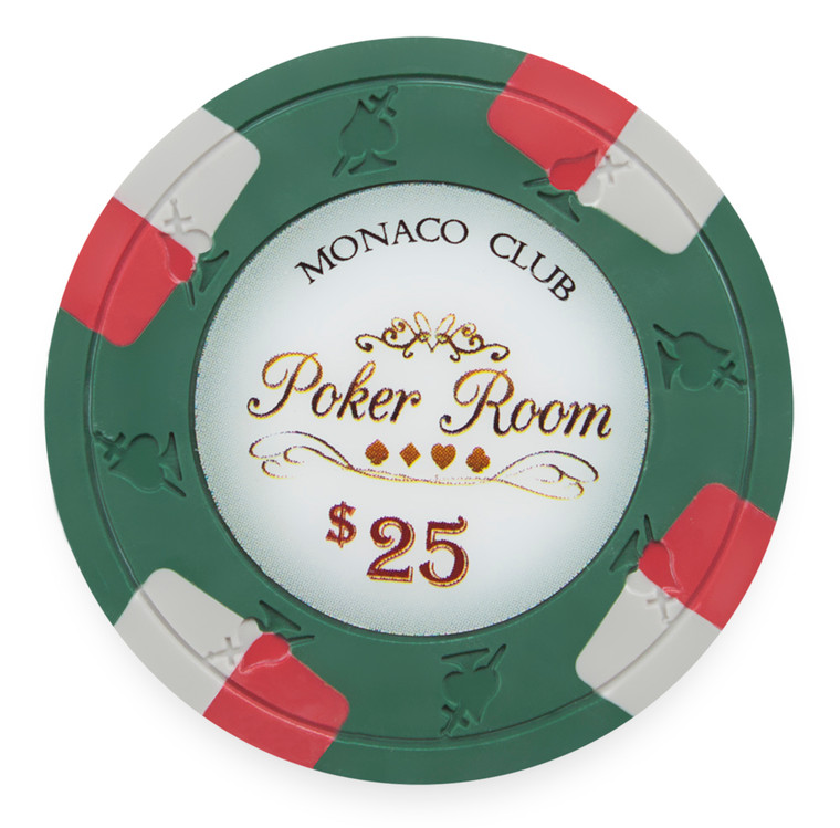 Monaco Club 13.5 Gram, $25, Roll Of 25 CPMO-$25*25 By Brybelly