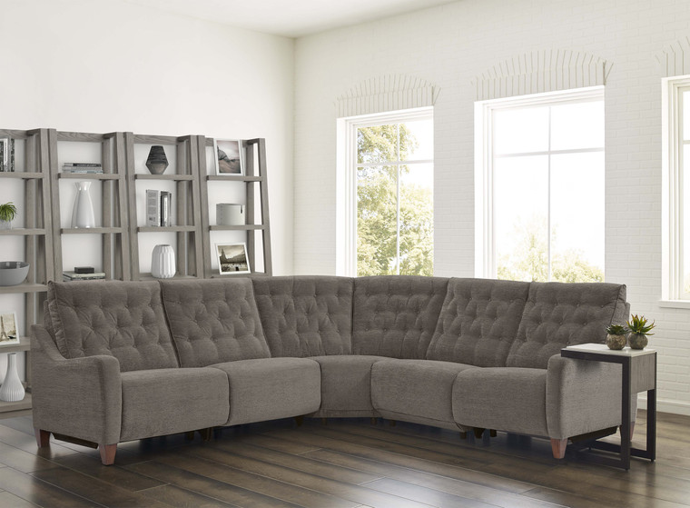 Parker House Chelsea - Willow Brown 5 Piece Modular Power Relicining Sectional MCHE-5PCMOD-WBR
