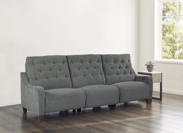 Parker House Chelsea - Willow Grey 3 Piece Modular Power Triple Reclining Sofa MCHE-PACK3-WGR