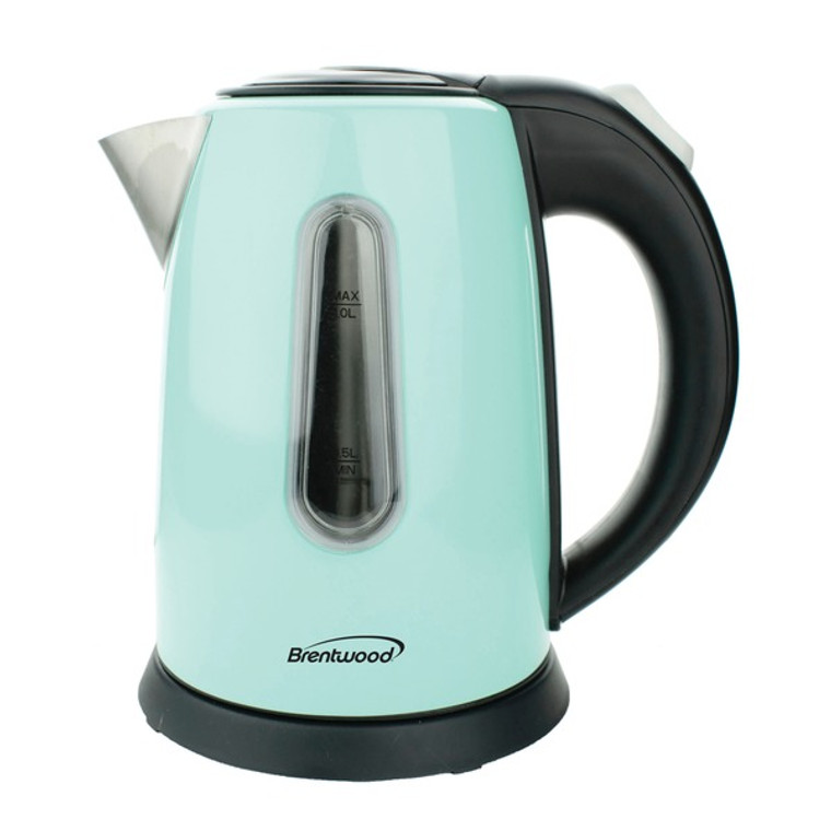 1-Liter Stainless Steel Cordless Electric Kettle (Blue) BTWKT1710BL By Petra