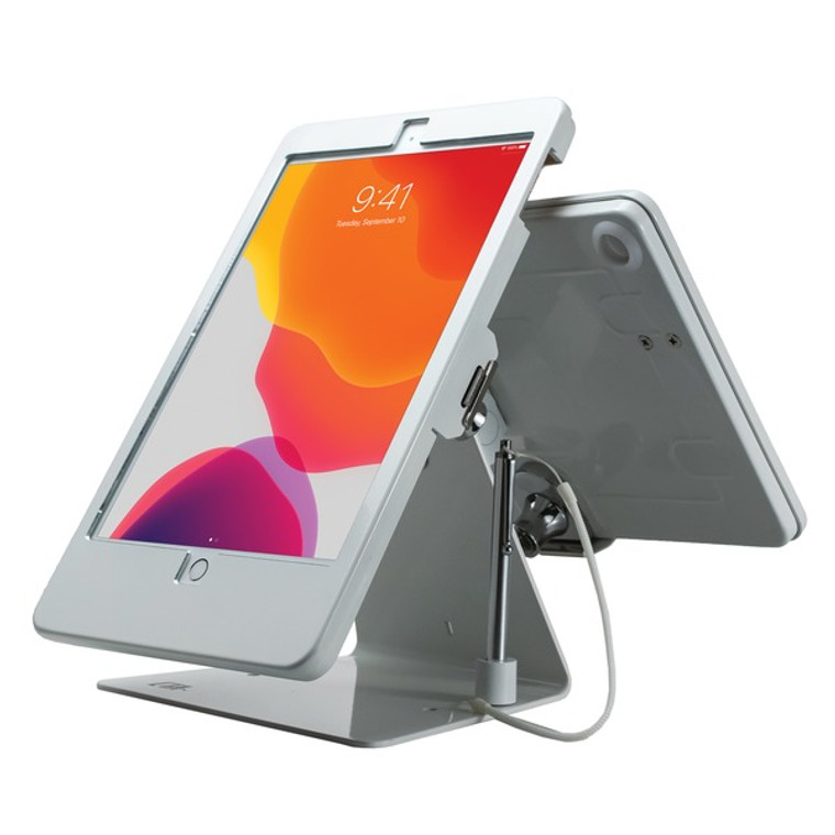 Security Dual-Tablet Kiosk Stand (White) CTAPADDSTW10 By Petra