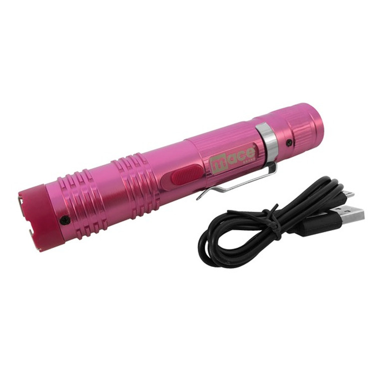 Compact Stun Gun With Flashlight (Pink) MACE80876 By Petra