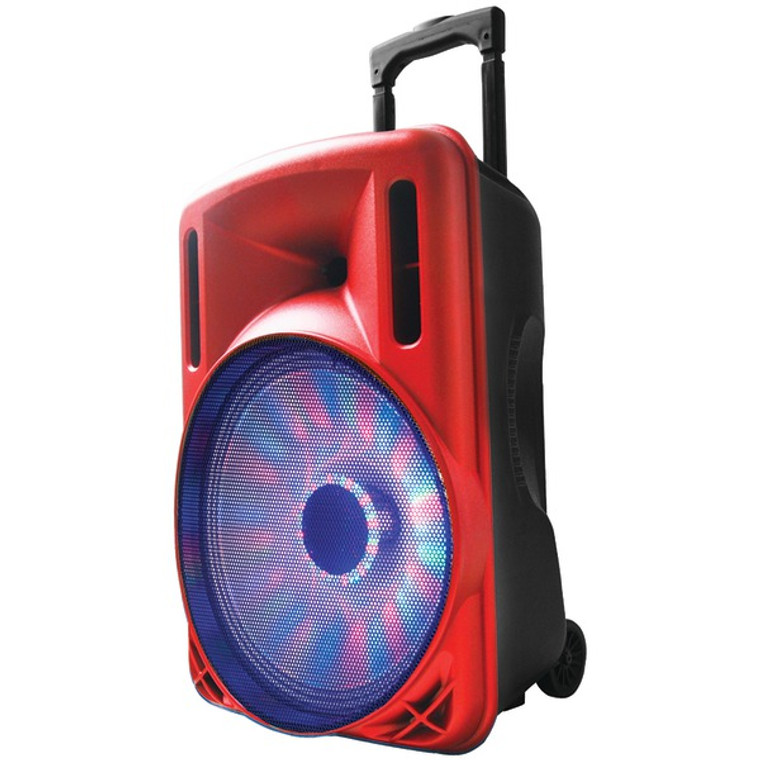 12" Portable Bluetooth(R) Dj Speaker (Red) SSCIQ3212DJBTRD By Petra