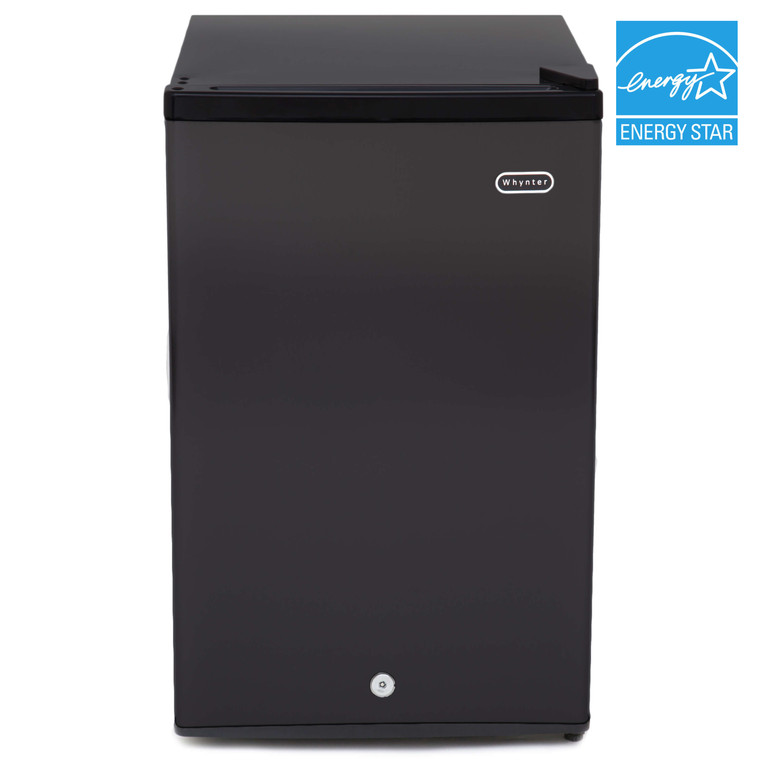 3.0 Cu. Ft. Energy Star Upright Freezer With Lock - Black  CUF-301BK By Whynter