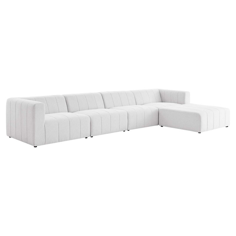 Bartlett Upholstered Fabric 5-Piece Sectional Sofa EEI-4520-IVO By Modway Furniture