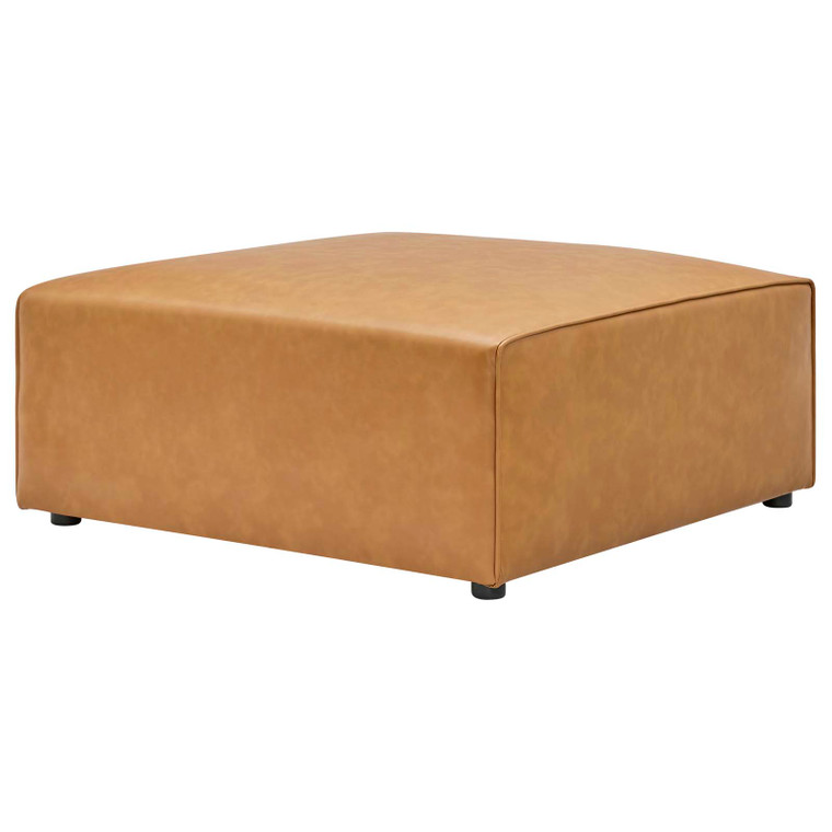 Mingle Vegan Leather Ottoman EEI-4624-TAN By Modway Furniture