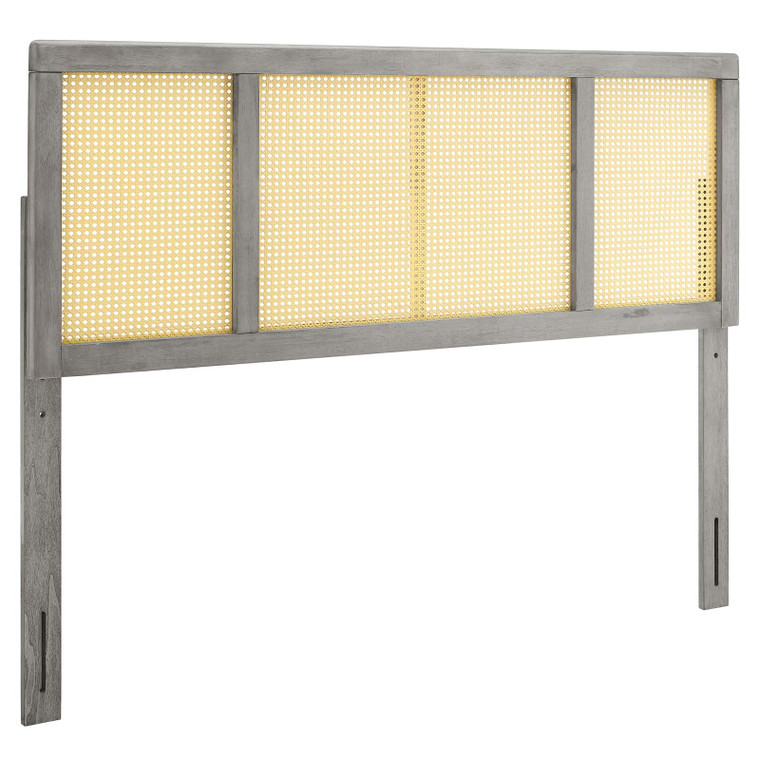 Delmare Cane Full Headboard MOD-6200-GRY By Modway Furniture