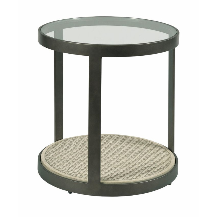 Hammary Concrete Round End Table 090-1048
