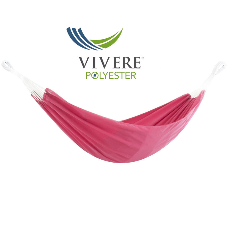 Vivere Brazilian Polyester Hammock - Double (Hot Pink) BZPOLY16