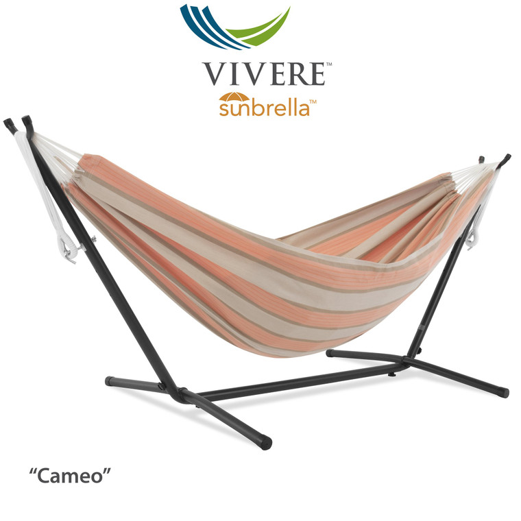 Vivere Combo - Sunbrella® Cameo Hammock With Stand (9Ft) C9SUNCA