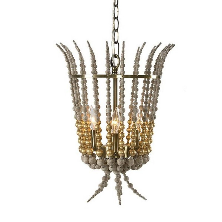 Aidan Gray Torch Chandelier - Gold L837 CHAN GLD 'STRESS FREE'