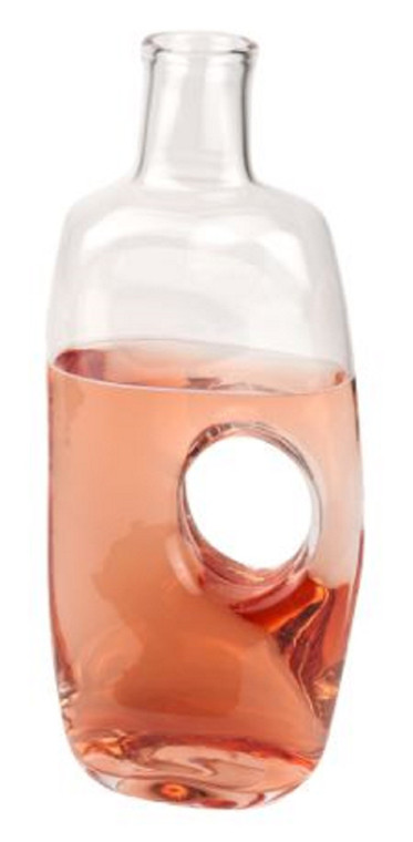 Homeroots Crystal Clear Mouth Blown Wine Carafe 386769