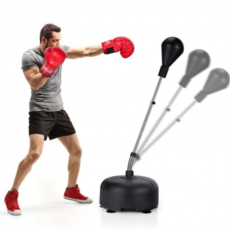 Freestanding Punching Bag with Stand Boxing Gloves for Adult Kids Adjustable SP37558