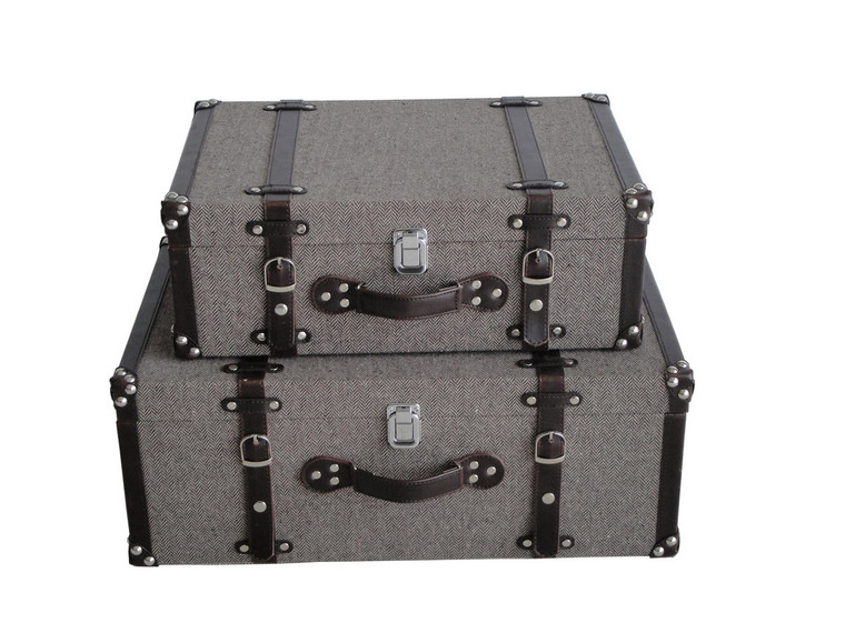 Screen Gems Mandalay Tweed Suitcases (Pack Of 2) SGT0A28SL