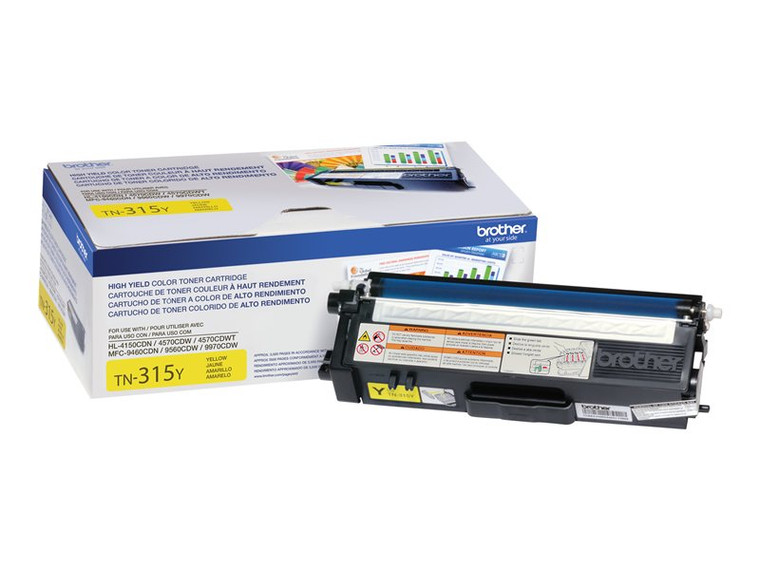 Brother Hl-4150Cdn Hi Yield Yellow Toner BRTTN315Y By Arlington