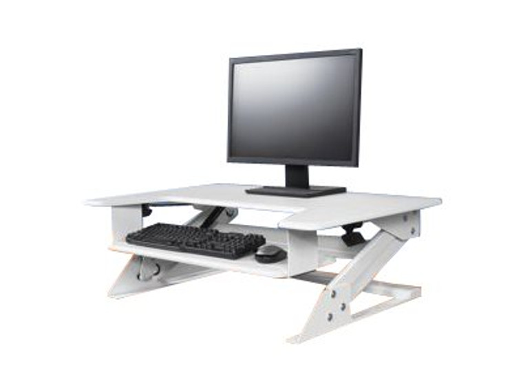 Kantek Sts900 White Sit To Stand Desk Riser KTKSTS900W By Arlington