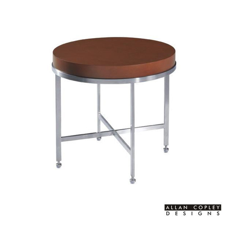 Allan Copley Galleria Round Stainless Steel End Table 20601-02-LT