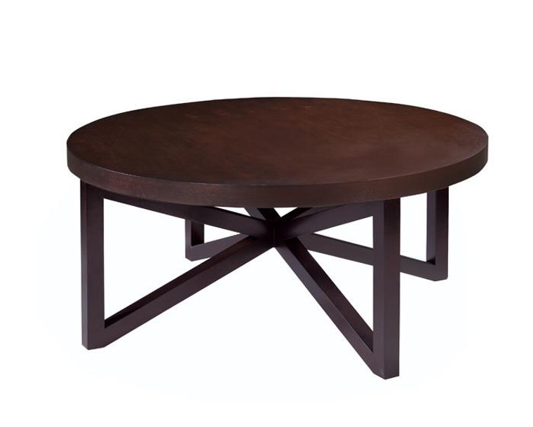 Allan Copley Snowmass Round Cocktail Table In Espresso Finish 3404-01