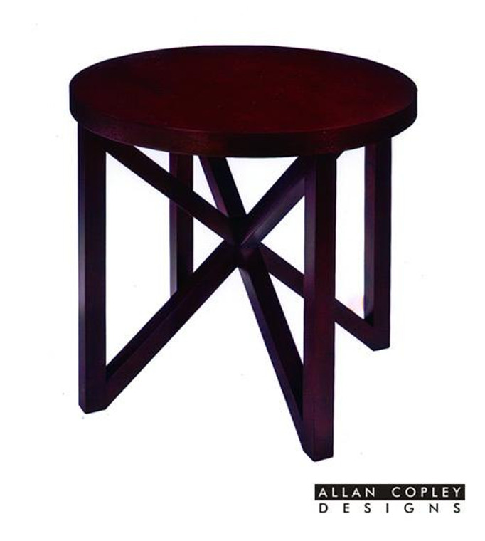 Allan Copley Snowmass Round End Table In Espresso Finish 3404-02