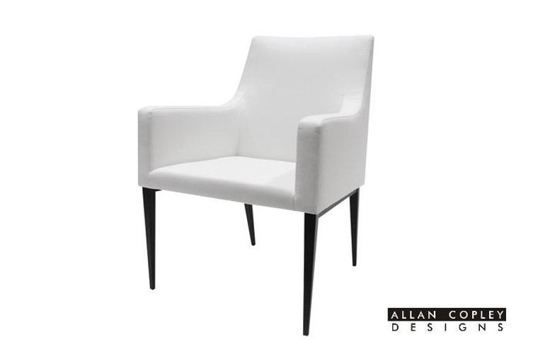 Allan Copley Lauren Ivory Leatherette Fabric Dining Chair 61203-IW