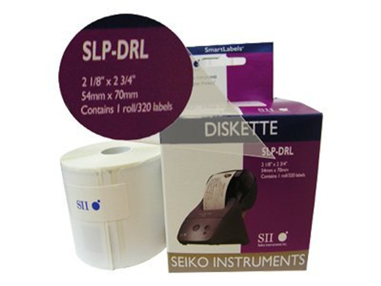 Seiko Thermal Label White 320Ct Diskette/Name Tag SKPSLP-DRL By Arlington