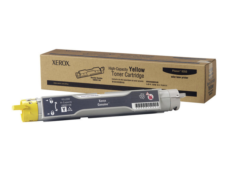Xerox Phaser 6350 Hi Yield Yellow Toner XER106R01146 By Arlington