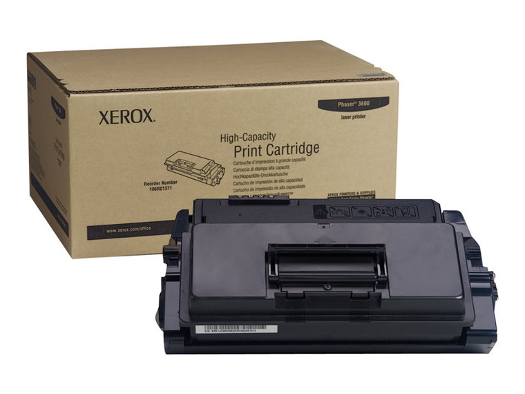 Xerox Phaser 3600 Hi Yield Black Toner XER106R01371 By Arlington