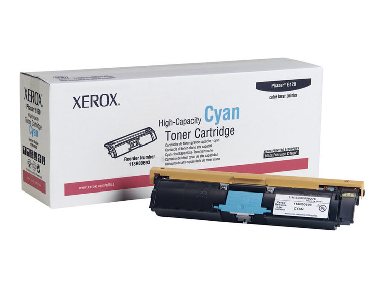 Xerox Phaser 6120 Hi Yield Cyan Toner XER113R00693 By Arlington