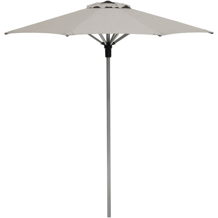 Commercial Aluminum 7.5' Umbrella Sunbrella Cast Ash HANCMDNUMB-ASH