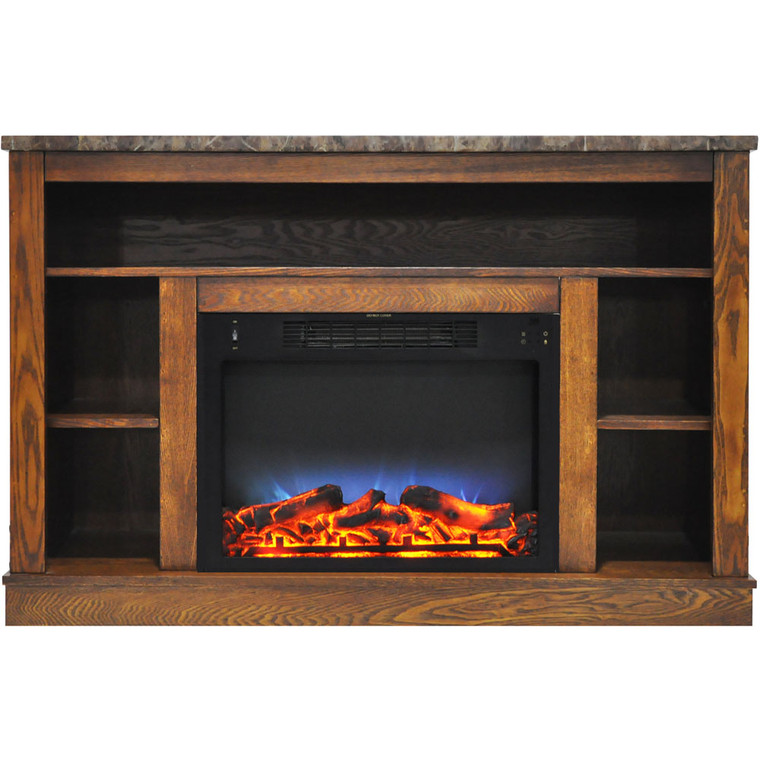 47.2"X15.7"X32.5" Seville Fireplace Mantel With Led Insert CAM5021-1WALLED