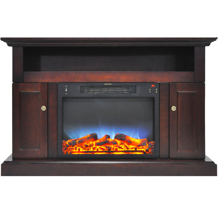 47.2"X15.7"X30.7" Sorrento Fireplace Mantel With Led Insert CAM5021-2MAHLED