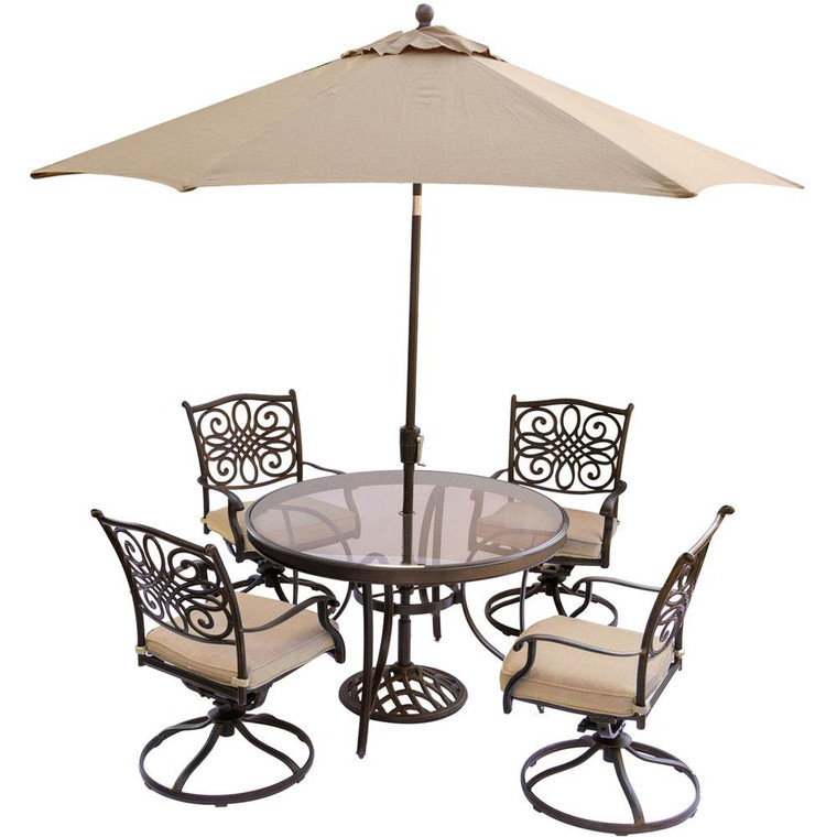 Traditions 5 Pieces Outdoor Dining Set TRADDN5PCSWG-SU