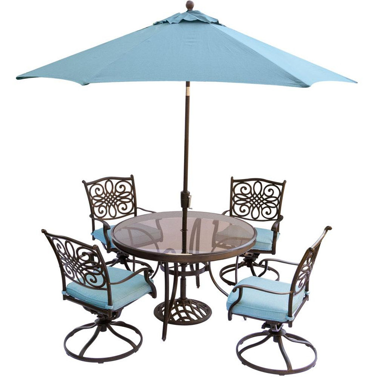 Traditions 5 Pieces Outdoor Dining Set TRADDN5PCSWG-SU-B
