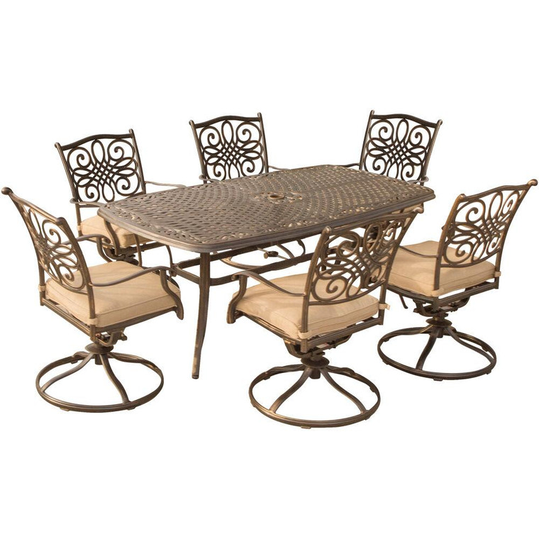 Traditions 7 Pieces Outdoor Dining Set TRADITIONS7PCSW-6