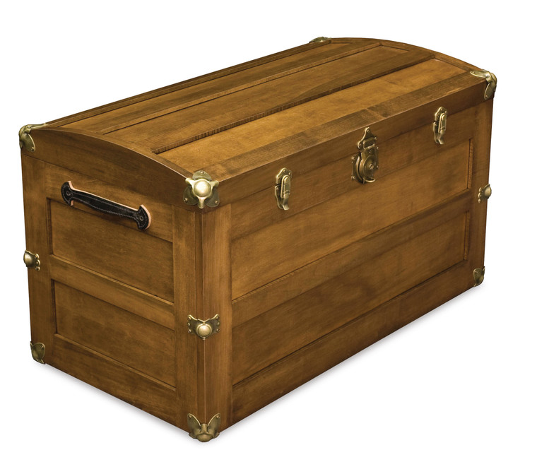 Trunk With Round Lid AJW71338RL By A&J Woodworking